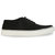 Men's Black & White Lace-up Sneakers