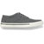 Men's Gray & White Lace-up Sneakers
