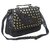 Clementine Premium Peacock Design Women's Sling Bag With Adjustable Strap (Black Color)(sskclem237)