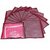 DIMONSIV Designer Single Saree Cover 12 pcs set  (Maroon)