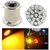 Bikers World 2Pcs 22 Smd Led Yellow Indicator Light Bulb For Enfield Bullet Electra