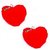 Set of 2 Valentine Special Red Heart