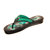 Radicon Black Green slippers / flipflops for girls
