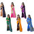 SHREE RAJLAXMI SAREES Multicoloured Georgette Saree Combos Pack Of- 6 Saree