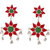 Jewelmaze Rhodium Plated Meenakari Afghani Earrings 