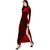 Aashish Fabrics - Maroon Maxi Velvet Women Dress