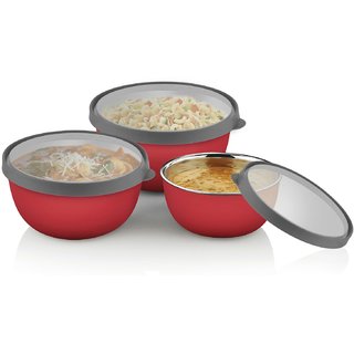 Pogo Mexican Stainless Steel Microwave Safe Bowl Set Of 3 Online 1333 From Clues Stainless Steel Microwave Safe Bowl Set