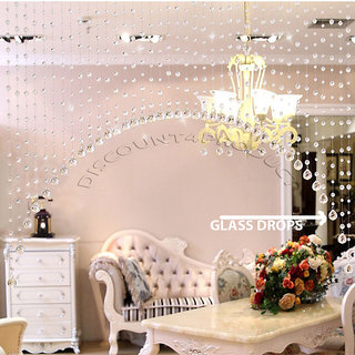 Buy Discount4product Crystal Beads And Glass Drops Curtain