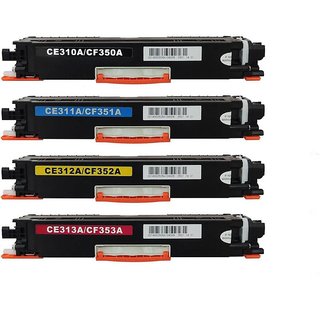 126A/CE-310A/311A/312A/313A complete set(black/cyan/yellow/magenta) compatible toner cartridge for HP Laserjet Pro Color