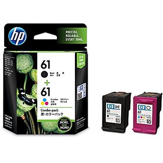 HP 61 Ink Cartridges, Black / Tri-color, 2-Pack (CR311) Retail Packing offer