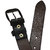 Sunshopping men's black and brown needle pin point buckle belt combo (pack of two)