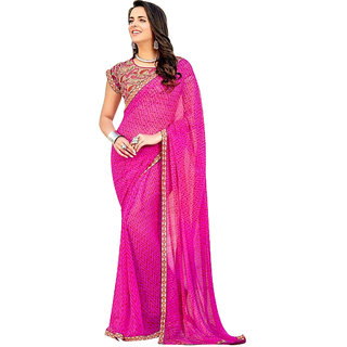 Pink saree shop craftsvilla