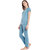 Claura Women Cotton Solid Top  Pyjama Set