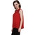 Hive91 Casual Sleeveless Solid Women's Red Top