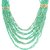 Fayon Trendy Costume Multilayer Green Beads Chain Crew Necklace