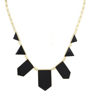 Fayon Trendy Costume Black Geometric Charm Necklace
