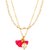 Fayon Fabulous Statement Pearl String and Pink Flower Necklace