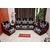 Manvi Creations Floral Black Sofa Cover
