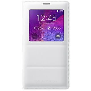 Leather Flip S View Sensor Cover Case Back For Samsung Galaxy Note 4