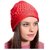 Zokar Red Woolen Cap For Women