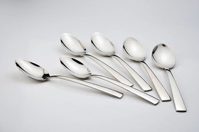 Table Spoon Shining Stainless Steel Spoon Set (Pack of 6)
