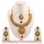 Aabhu Gold Plated Necklace Jewellery Set With Earrings And Maang Tika For Girls And Women