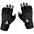 Nandini Black Leather GYM Gloves - Pack Of 1 with extra Arm belt