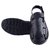 MyWalk Mens Leather Black Velcro Formal  Sandal