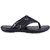 MyWalk Mens Leather Black Open Casual Slipper
