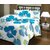 Sun Shine Blue Flower Design Reversible Double Bed Quilt / AC Blanket / Dohar