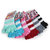 Nandini Toe Socks 1pair Soft Striped Ladies Women Girls Size 9-11 Fun Color Style