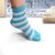 DDH Women/Girl Soft Striped Multicolor Woolen Toe Socks (Pair -1)