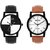 Gen Z GENZ-CO-SOC-BRO-0001 combo of 2 youth chess and brown minimalist watches