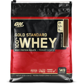 Optimum Nutrition (ON) 100% Whey Gold Standard - 10 lbs (Double Rich Chocolate)
