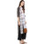 Janasya Women's Multicolor Printed Crepe Front Slit Kurti