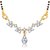VK Jewels Dancing Triangles Gold and Rhodium Wedding Mangalsutra