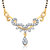 VK Jewels Creative Design Gold and Rhodium Wedding Mangalsutra