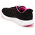 Fuel Women's Girls Black Pink Laced Up Walking Running Shoes
