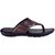 MyWalk Mens Leather Brown Open Casual Slipper