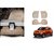 Autonity Perfect Fit 3D Beige Car Floor/Foot Mats For Mahindra Kuv 100