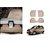 Autonity Perfect Fit 3D Beige Car Floor/Foot Mats For Maruti WagonR
