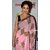 Bhavna creation pink Georgette Embroidered Saree With Blouse