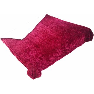 JK Handloom Ladhakhi Fur Deluxe Reversible Ultra Cozy Blanket Double Bed (rsred)