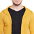Wittrends Men's Mustard Solid Hooded Sweatshirt