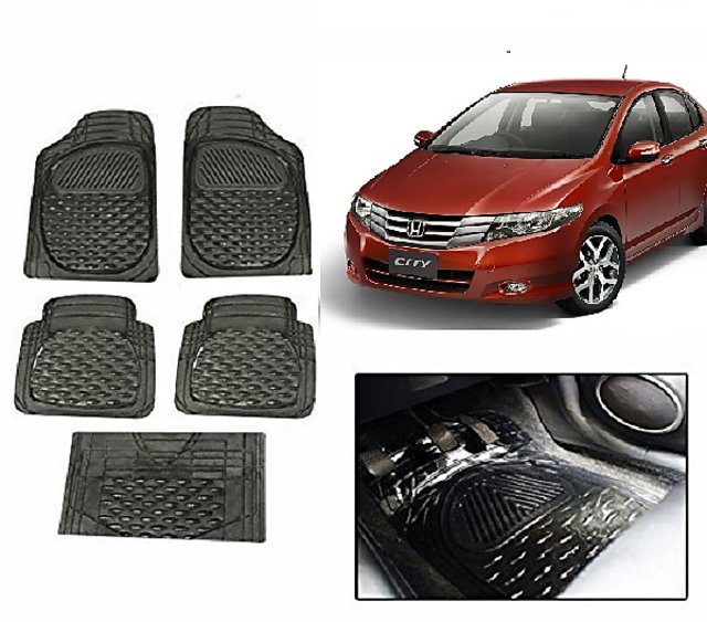 Buy Autonity Smoke Transparent Car Floor Foot Mat Set Of 5 For