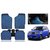 Autonity Blue Odourless Car Floor / Foot  Mat Set Of 5 For Maruti Suzuki Ignis