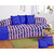 WI International Cotton Diwan Set(content 1 Single Bed Sheet, 5 Cushion Cover, 2 Bolster, Total - 8 Pcs Set, Exclusive Design)