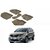 Autonity 4D Crocodile Style Beige Car Floor/Foot Mats For Tata Hexa
