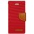 BS Nosson Fancy Canvas Diary Wallet Flip Cover Case for LENOVO K6 POWER - RED