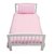 Pure Cotton Solid Color Single Bed Sheet  With 1 Pillow Cover - Pink
